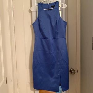 Banana Republic, NWT. Shift dress. Periwinkle. High-grade satin.